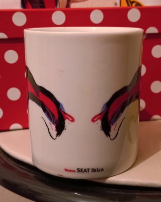 4 tazas Nuevo SEAT Ibiza + bolsa tela