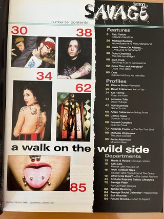 Revista Tattoo Savage n.59