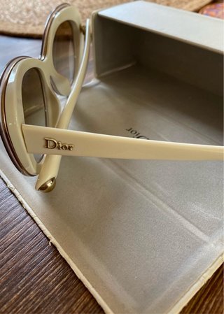 Gafas de sol Dior Beige y Doradas