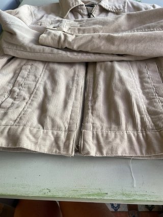 Chaqueta de pana beige