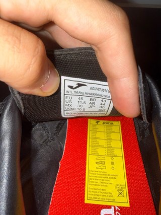 Botas de fútbol Joma Aguila FG Negras/Rojas