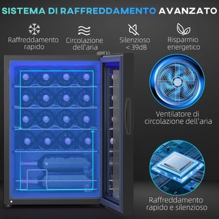 Cantinetta Vino Refrigerata per 20 Bottiglie, Capa