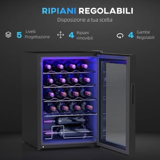 Cantinetta Vino Refrigerata per 20 Bottiglie, Capa