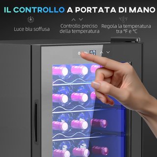 Cantinetta Vino Refrigerata per 20 Bottiglie, Capa