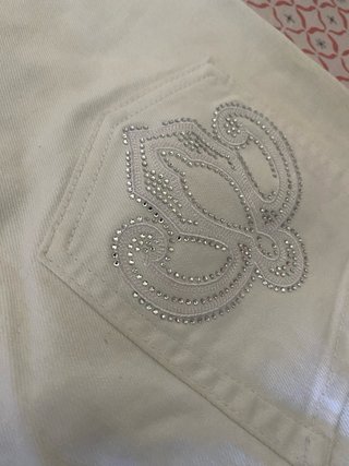 Pantalón Zara Woman Blanco Mujer