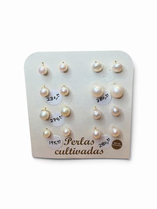 Pendientes Perlas Cultivadas Oro 18k