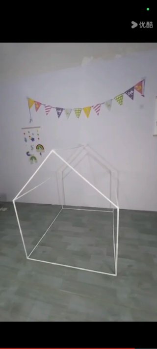 Casita Tienda Campaña Infantil Rosa Blanca