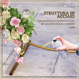 Arco da Giardino in Acciaio, Archetto Nuziale Roto