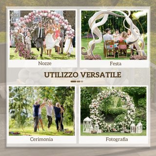 Arco da Giardino in Acciaio, Archetto Nuziale Roto