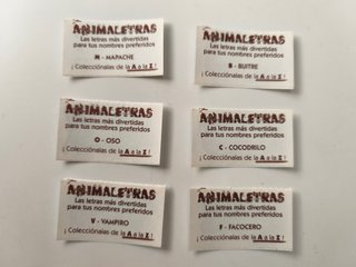 Pegatinas Animaletras Bollycao