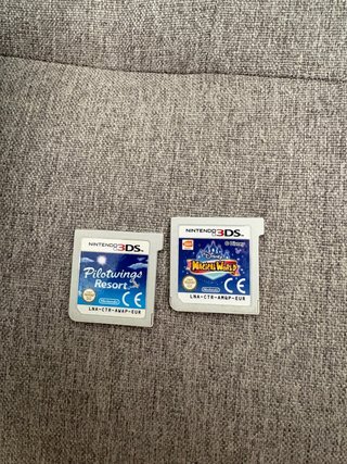 Lote 2 Juegos Nintendo 3DS: Pilotwings, Magical Wo