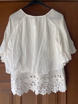 Blusa Zara Blanca