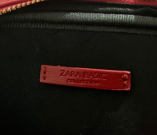 Bolso Bandolera Acolchado Rojo Leones Dorados Zara