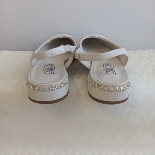 Sandalias Cesare Caspari blancas talla 36