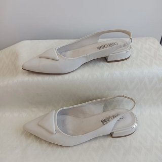 Sandalias Cesare Caspari blancas talla 36