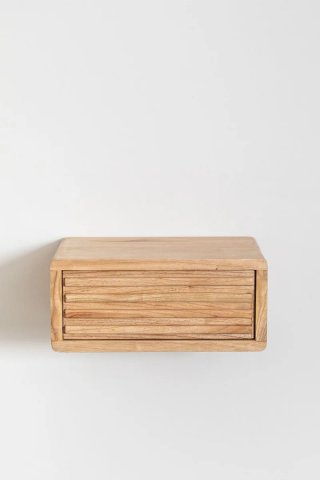 Mesita de Noche Flotante Deleyna Madera de Mindi