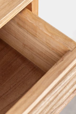Mesita de Noche Flotante Deleyna Madera de Mindi