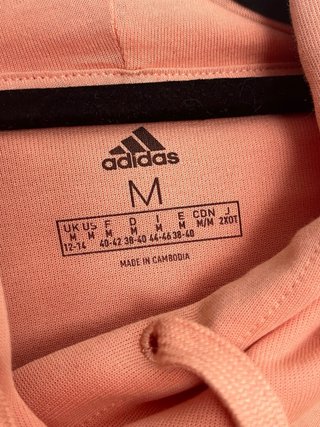 Sudadera Adidas melocotón con capucha