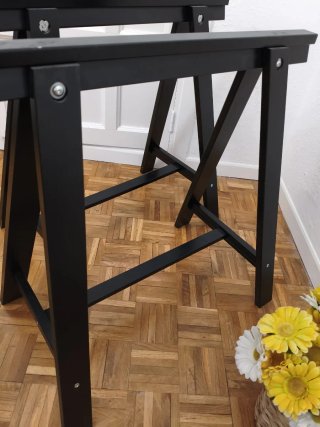 Caballetes Ikea Negros (2 unidades)