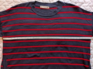 Jersey rayas marineras azul marino y rojo