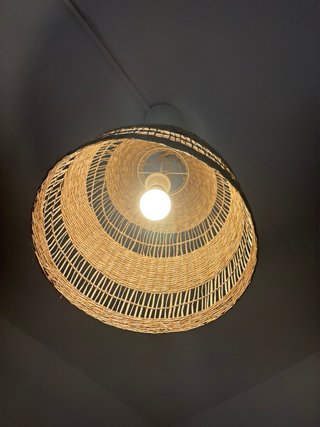 Lámpara de techo Ikea de rafia