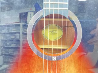 guitarra acustica oqan qga-100ce sbg