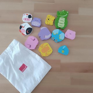 Juego de madera puzzle animales