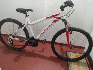 Bicicleta Rockrider 520 Blanca y Roja