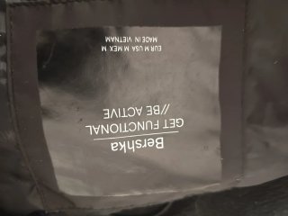 Chaqueta plumífero negra talla M