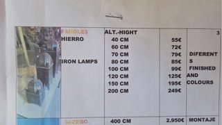 Faroles Marrakech Hierro Marrón