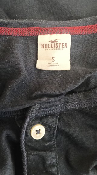Camiseta Hollister Azul Marino Talla S