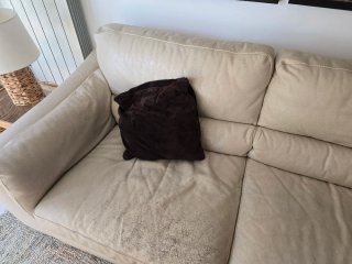 Sofá Natuzzi 3 plazas chaise longue piel