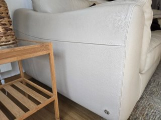 Sofá Natuzzi 3 plazas chaise longue piel
