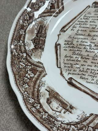 Plato Pontesa Royal China Vajilla Aragonesa