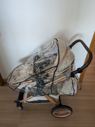 Cochecito bebe, cuna y silla, con accesorios