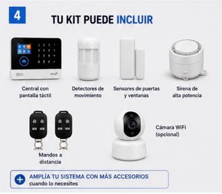 Alarma Inteligente WiFi + 4G Hogar