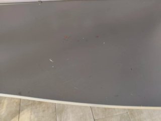 Litera con escritorio y escalera en gris
