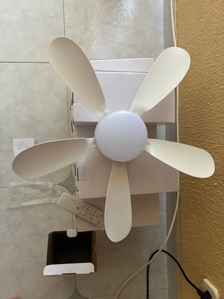 Ventilador de cascillo de bombilla led!!