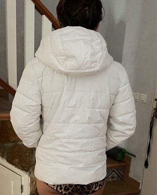 Plumífero blanco talla M