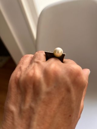 Conjunto CH Anillo y Pendientes Perla