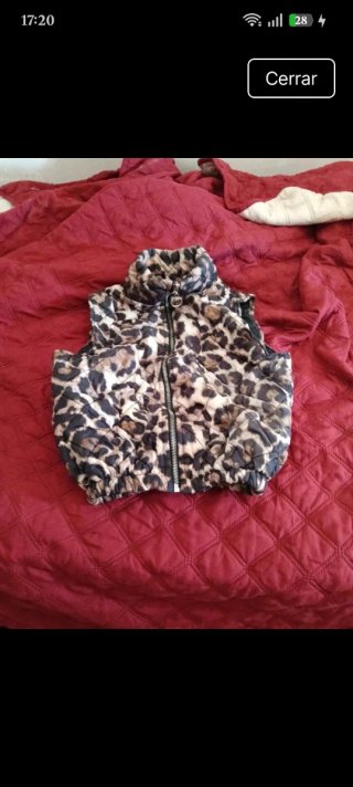 Chaleco estampado leopardo