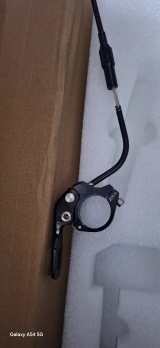 Tija telescópica para bicicleta de 31,6m.