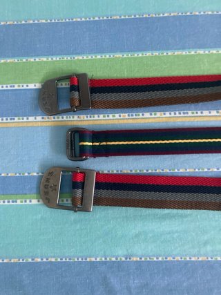 Cinturones de tela con hebilla
