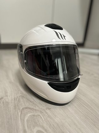 Casco Moto Infantil Blanco