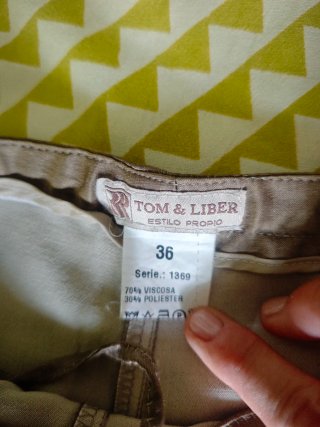 Pantalón fluido beige T.S
