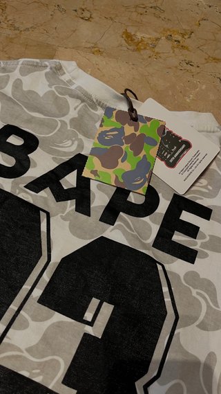 Camiseta BAPE x Miami Gris/Blanco