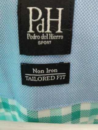 Camisa de cuadros P.H. hombre verde y blanco