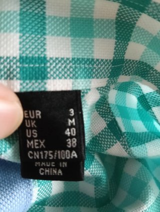 Camisa de cuadros P.H. hombre verde y blanco