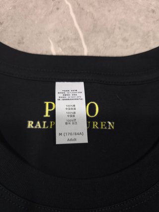 Camiseta Polo Ralph Lauren Oso Talla M Negra 92700