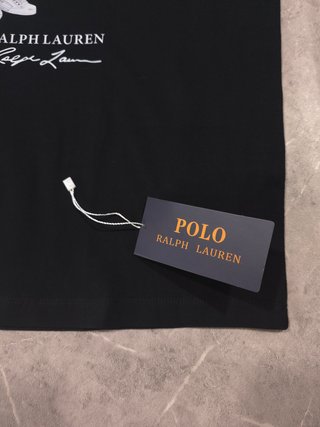 Camiseta Polo Ralph Lauren Oso Talla M Negra 92700